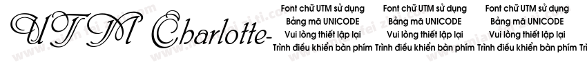 UTM Charlotte字体转换